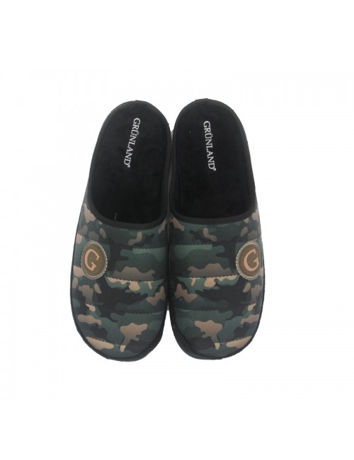 GRUNLAND CIABATTA FELPATA MIMETICO CI2773