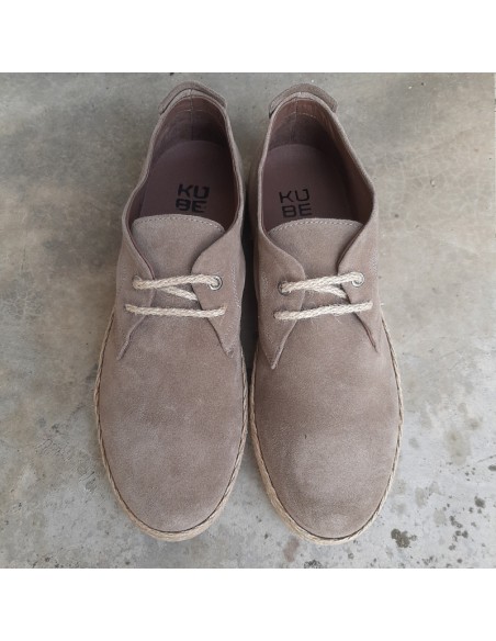 ESPADRILLAS IN PELLE CON FONDO IN CORDA