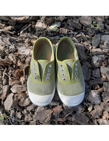 Grunland sneakers in tela oliva