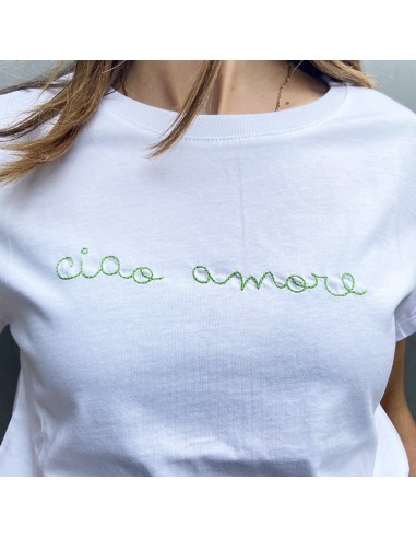 LUMINA T-shirt "ciao amore" verde