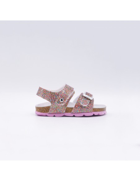 GRUNLAND SB1790 SANDALO GLITTER MULTICOLOR BABY