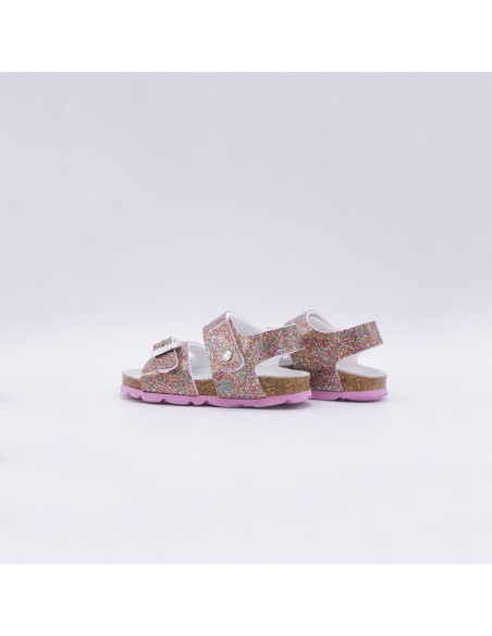 GRUNLAND SB1790 SANDALO GLITTER MULTICOLOR BABY