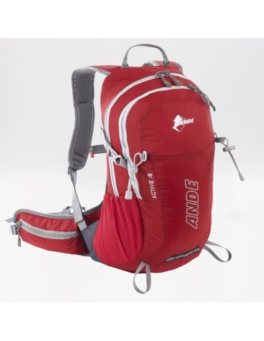 ZAINO ANDE ACTIVE 18L ROSSO/SILVER