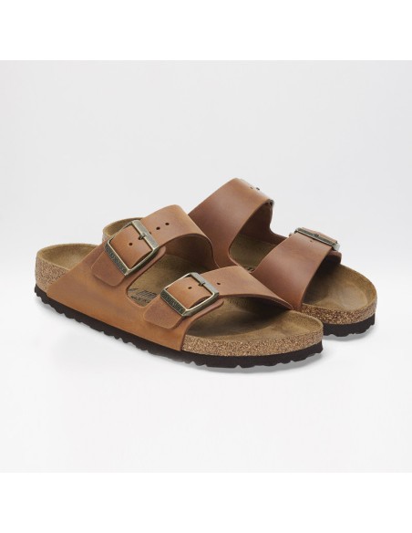 BIRKENSTOCK ARIZONA 1028401 pelle oliata cognac