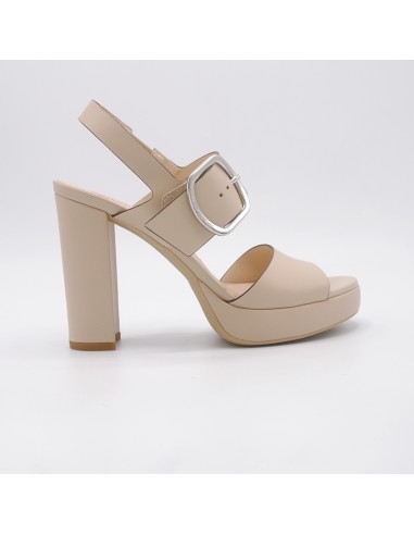 NEROGIARDINI E410360D Sandalo beige maxi tacco