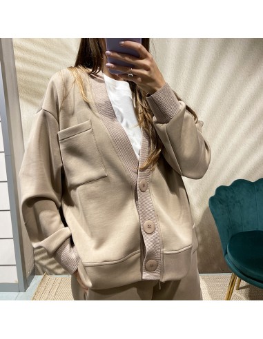 Lumina Felpa / cardigan taupe