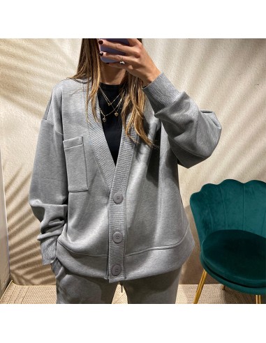 Lumina Felpa / cardigan grigio