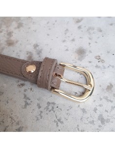 Cinturina 1.5 in pelle taupe 2
