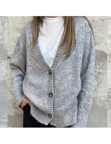 Lumina cardigan in mohair grigio