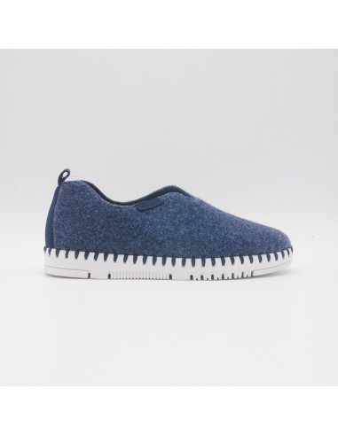 GRUNLAND PANTOFOLA IN FELTRO BLU