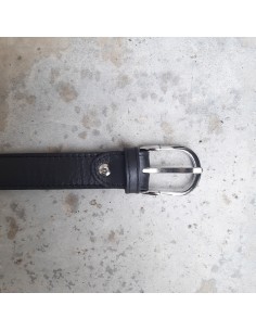 Cintura in vera pelle nera...