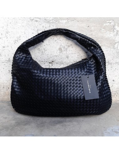 Pasinetti borsa a spalla intrecciata nero