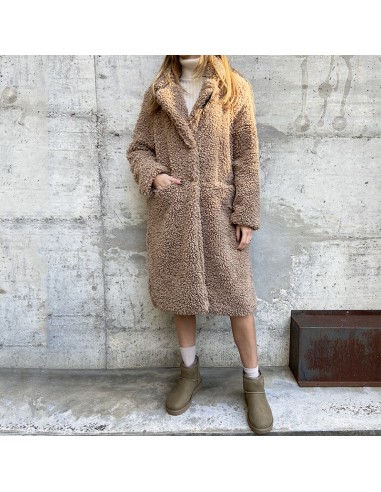 Cappotto teddy camel