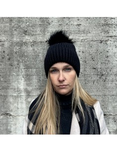 CAPPELLO PELO VERO NERO...