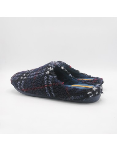 Ciabatta peluches scozzese blu Ciabatta peluches scozzese blu