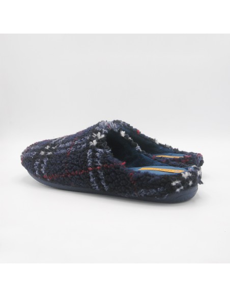 Ciabatta peluches scozzese blu