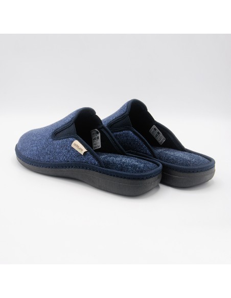 Grunland ciabatta in tessuto spigato blu