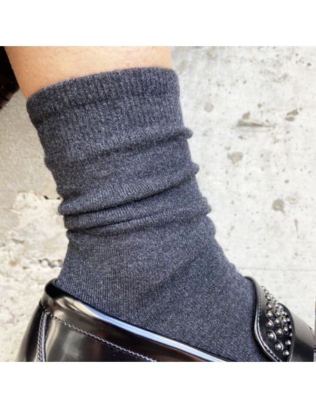 Calzino cashmere antracite