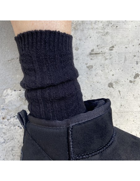 CALZA WARM MIDI NERA
