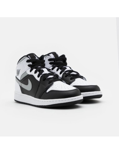 NIKE AIR JORDAN 1 MID BLACK/WHITE/GREY