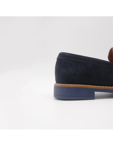 Boomerang mocassino in camoscio blu Boomerang mocassino in camoscio blu