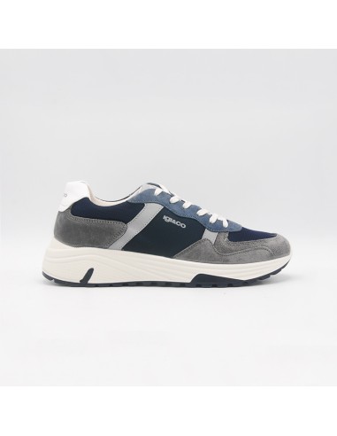 IGI&CO 7629011 sneakers in camoscio blu/ grigio