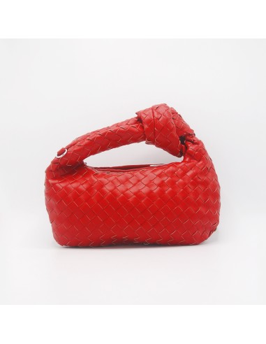 Mini-bag intrecciata rosso