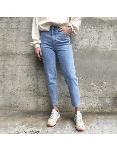 Jeans mom leg azzurro