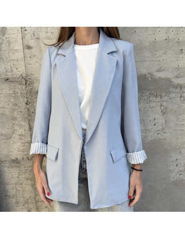 Blazer aperto celeste