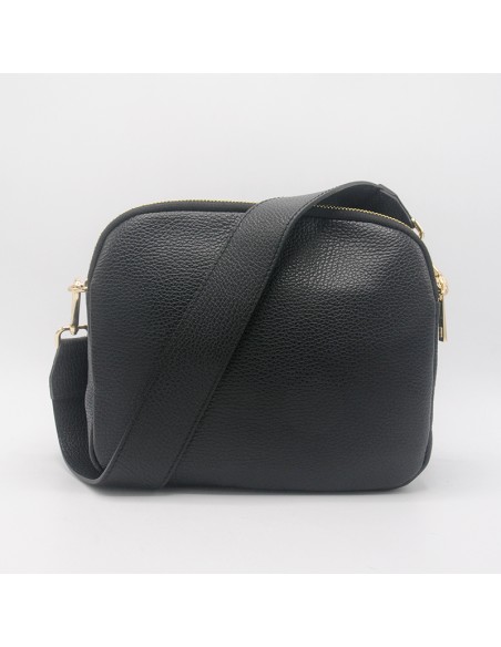 Borsa tonda a tracolla nera
