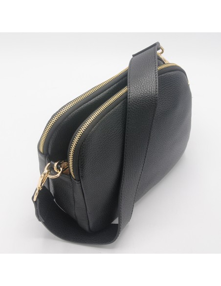 Borsa tonda a tracolla nera
