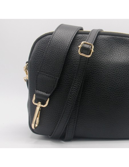 Borsa tonda a tracolla nera