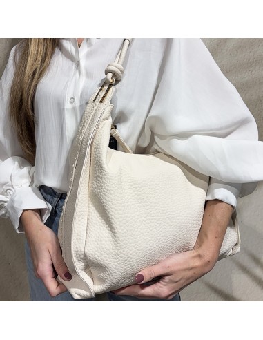 Maxi-bag panna con nodi