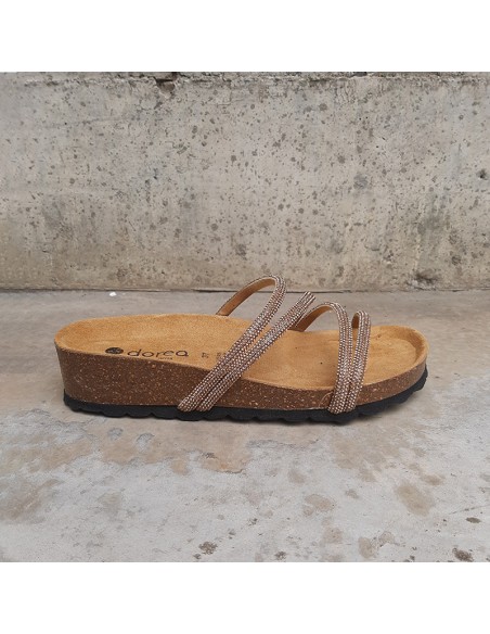 DOREA CIABATTA/SANDALO STRASS ORO