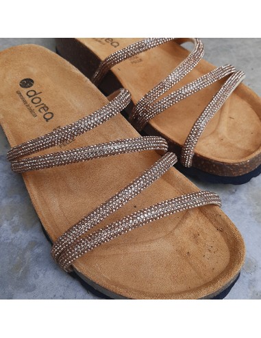 DOREA CIABATTA/SANDALO STRASS ORO