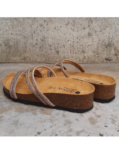 DOREA CIABATTA/SANDALO STRASS ORO