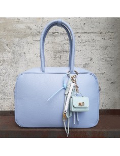 Charm con borsetta celeste