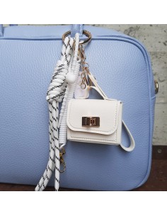 Charm con borsetta bianco 2