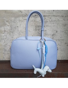 Charm con bassotto celeste 2