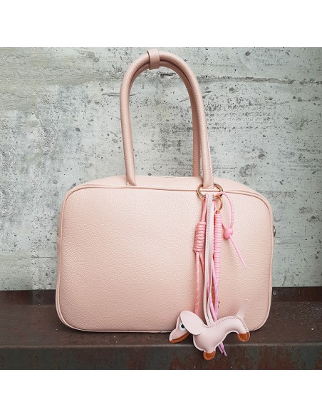 Charm con bassotto rosa