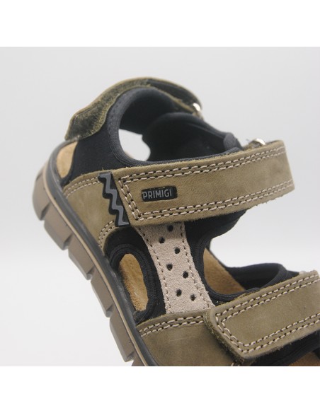 PRIMIGI 3896144 IN PELLE VERDE MILITARE