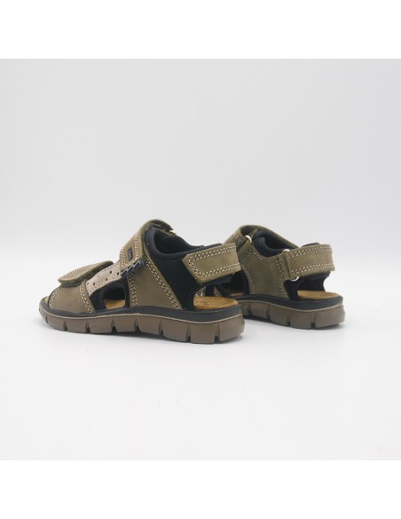 PRIMIGI 3896144 IN PELLE VERDE MILITARE