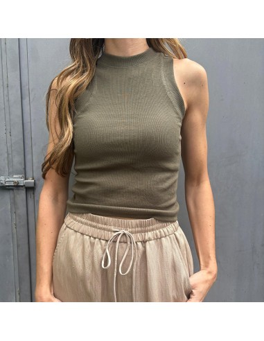 Crop-top costine verdone