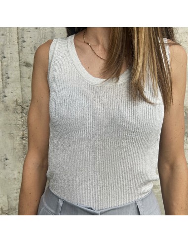 Canotta lurex argento