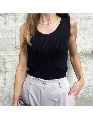 Canotta lurex nero