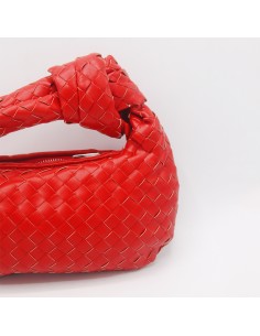 Mini-bag intrecciata rosso 2