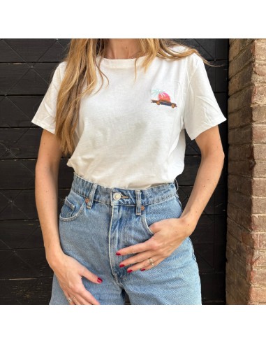 T-shirt con ricamo "California" 