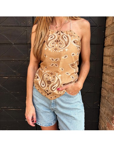 Lumina top bandana beige