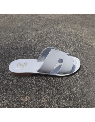 Ovyé ciabattina in pelle bianca