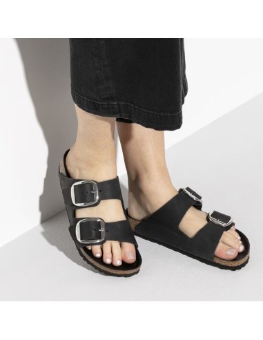 BIRKENSTOCK Arizona Big Buckle Pelle oliata - black